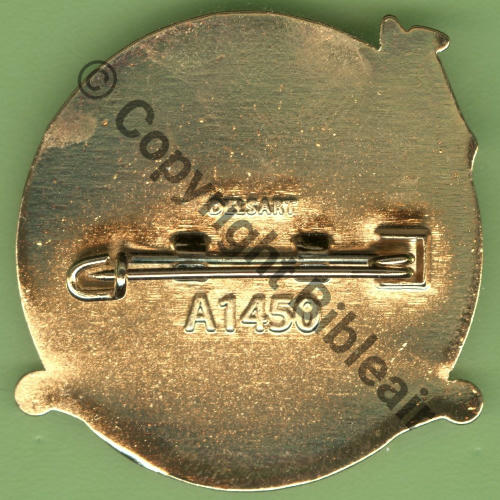 A1450 2016 40mm BR.279  ETO.HL CIEH.341 ORANGE Gd Modele  De Griffes et butees Dos lisse Src.Y.GENTY 30Eur02.16 OFF TRAD 